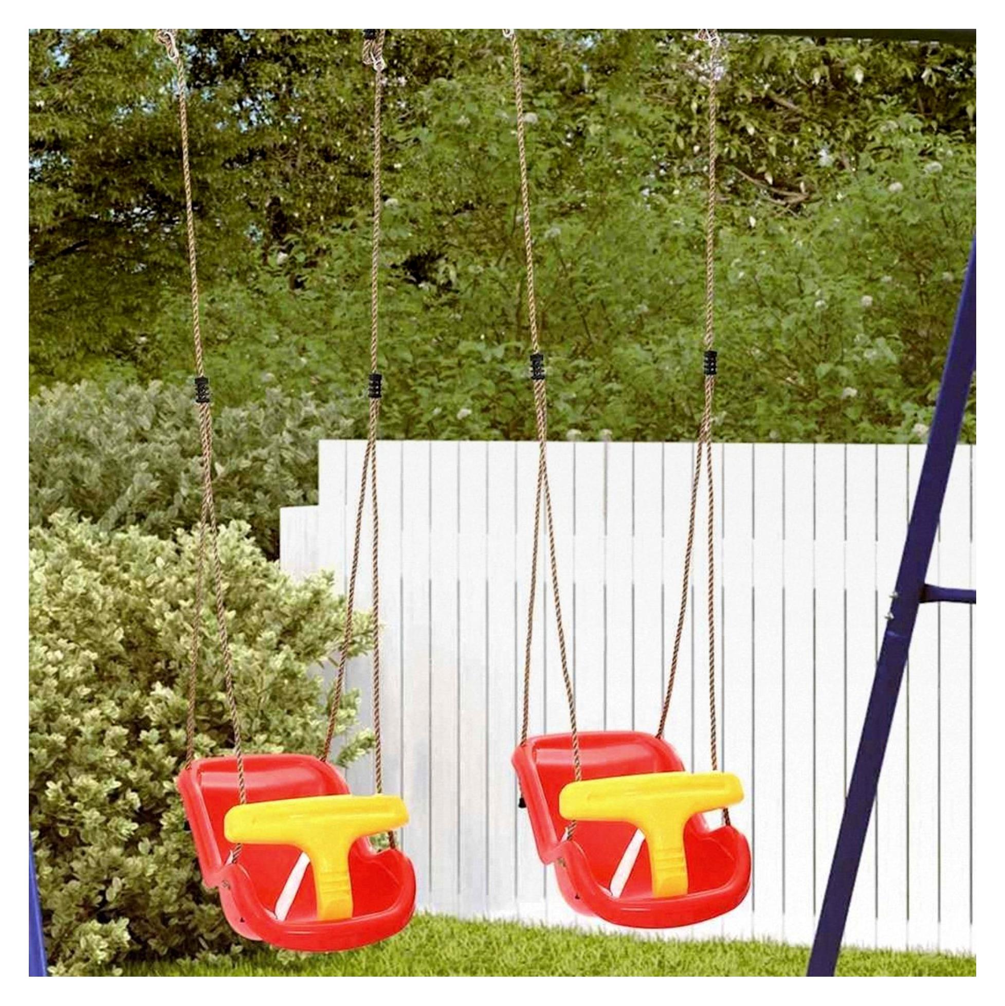 Markenlos Babyschaukeln 2 Stück Rot 36 x 43 x 42 cm Kunststoff