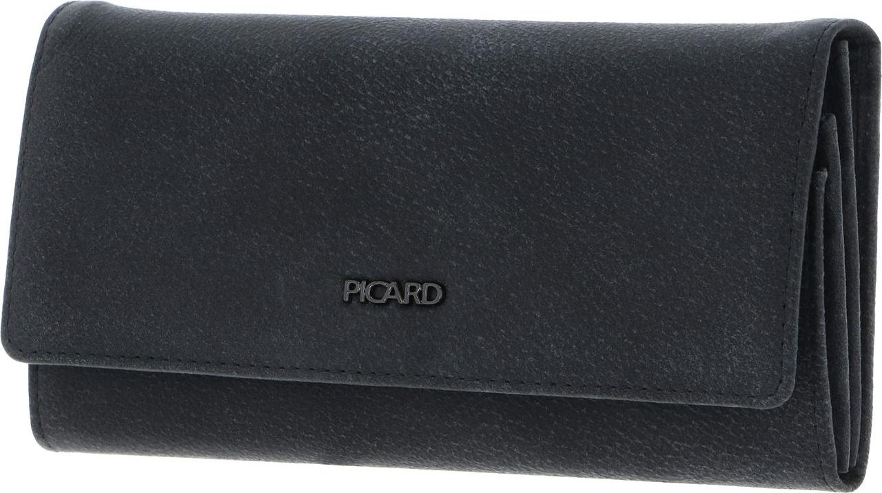 PICARD Geldbörse Lesotho 1 Flap Wallet Black dunkelgrau 5653 5E3 001