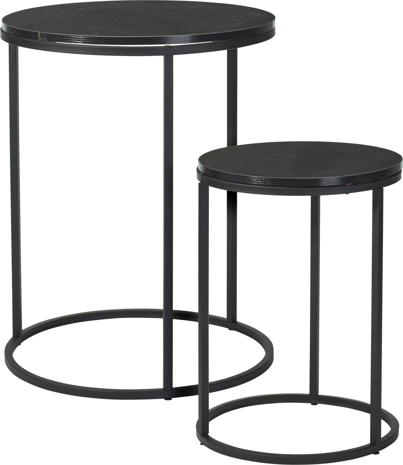 Koopman 2er-Set Tische mit Marmorplatte MARMER