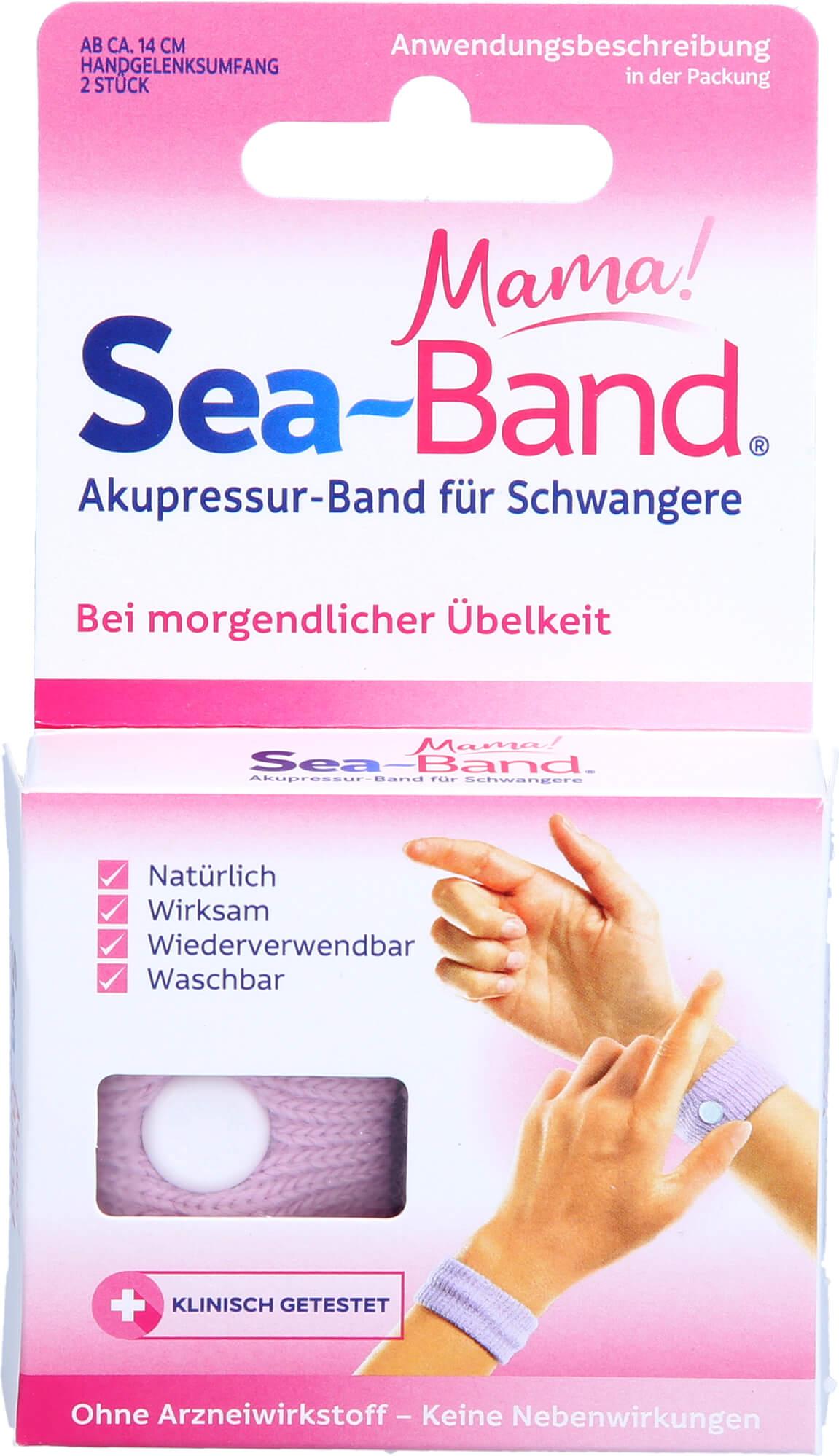 EB Vertriebs GmbH SEA BAND mama! Akupressur-Armbänder gegen morgendliche Übelkeit, 2 St. Bänder 00723164