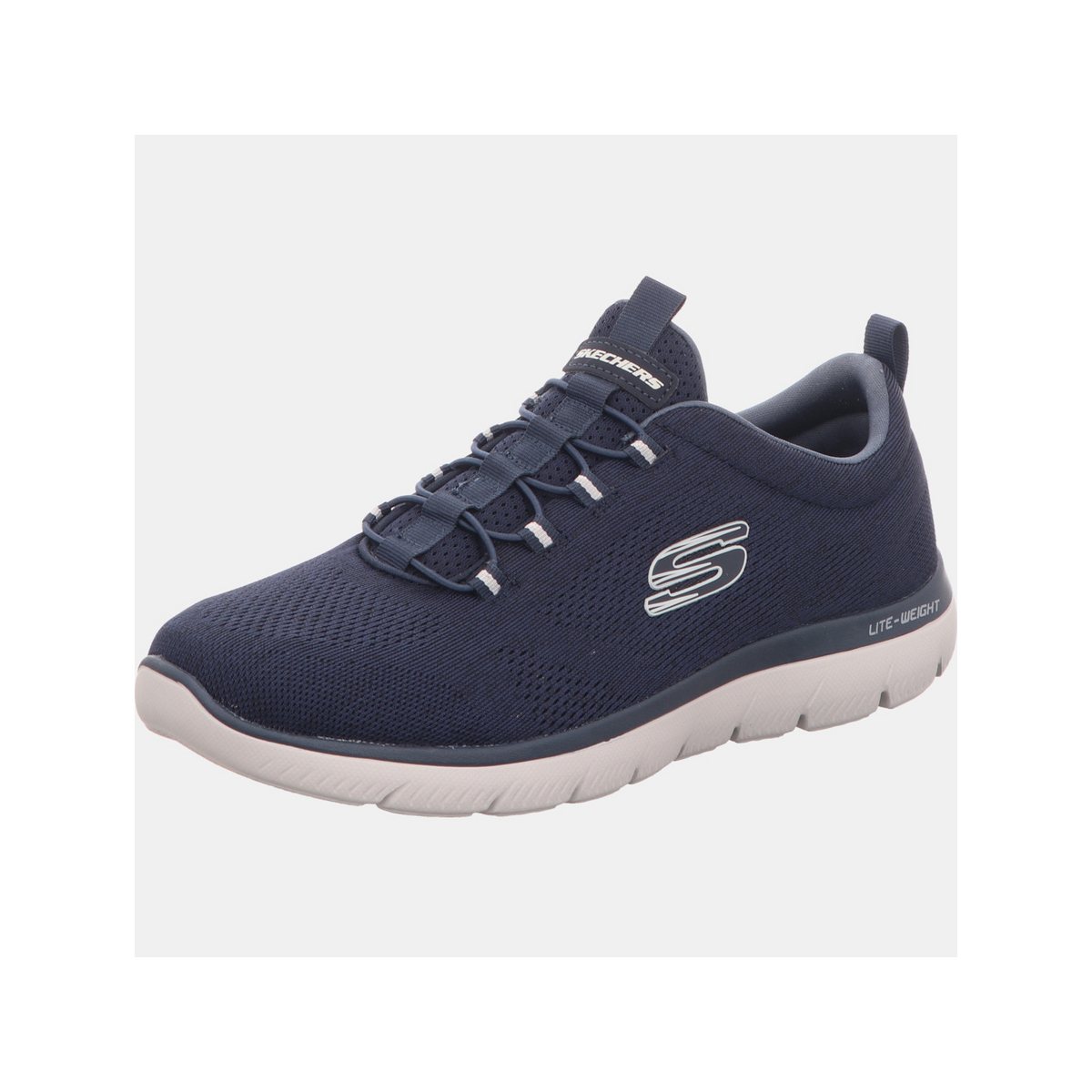 Skechers Pánske športové papuče s gumovou podrážkou Blue