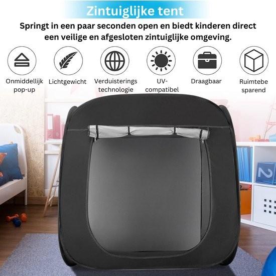 Merkloos Kinderzelt - Aktion Kinder, Sinneszelt für sonderpädagogische Bedürfnisse, Zelt für Autismus, mit Reisetasche 72438-0