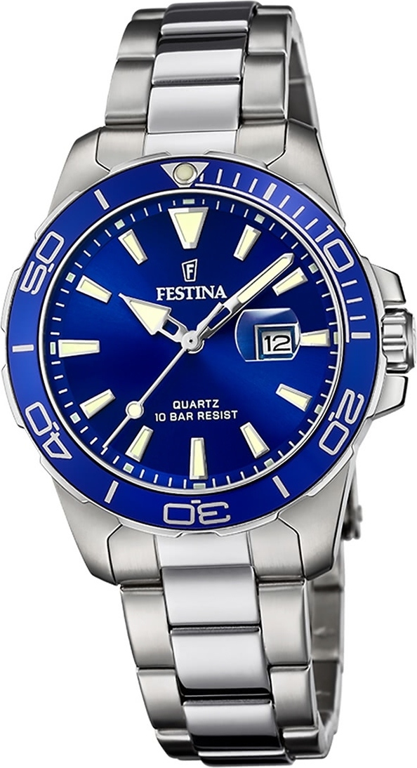 Festina Nerezové dámske hodinky F20503/3 Náramkové hodinky strieborné Boyfriend D2UF20503/3