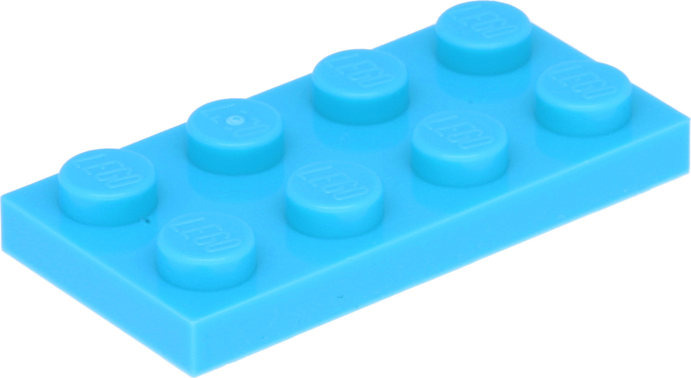 Lego® 10 kusov 3020 Dosky Dosky 2x4 časť Basic 10 stredne modrá