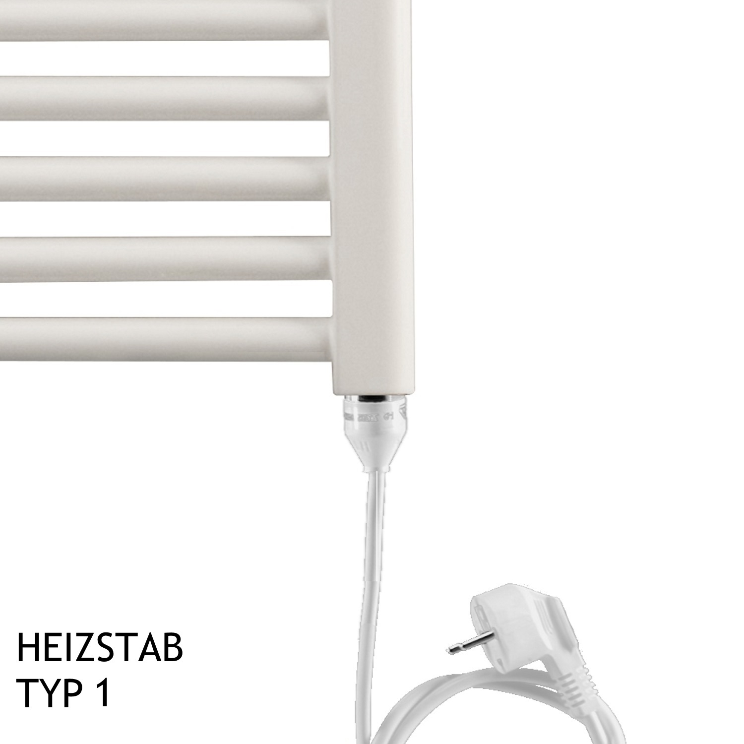 ETS Dienstleistungs und Handels GmbH / Heizkörper Ximax Badheizkörper Elektrobetrieb Alpha 1454x600 mm Weiß 900 Watt Heizstab Typ 1 11585