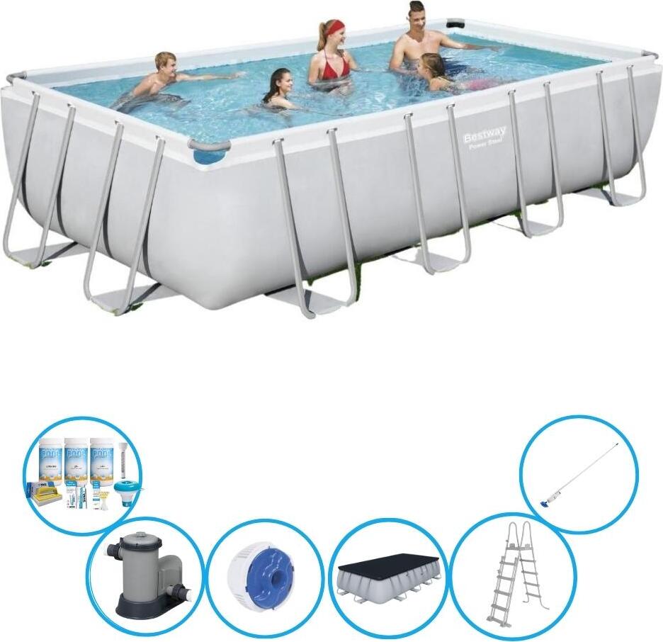 Bestway - Bazén - Power Steel - Bazénová súprava - 549x274x122 cm