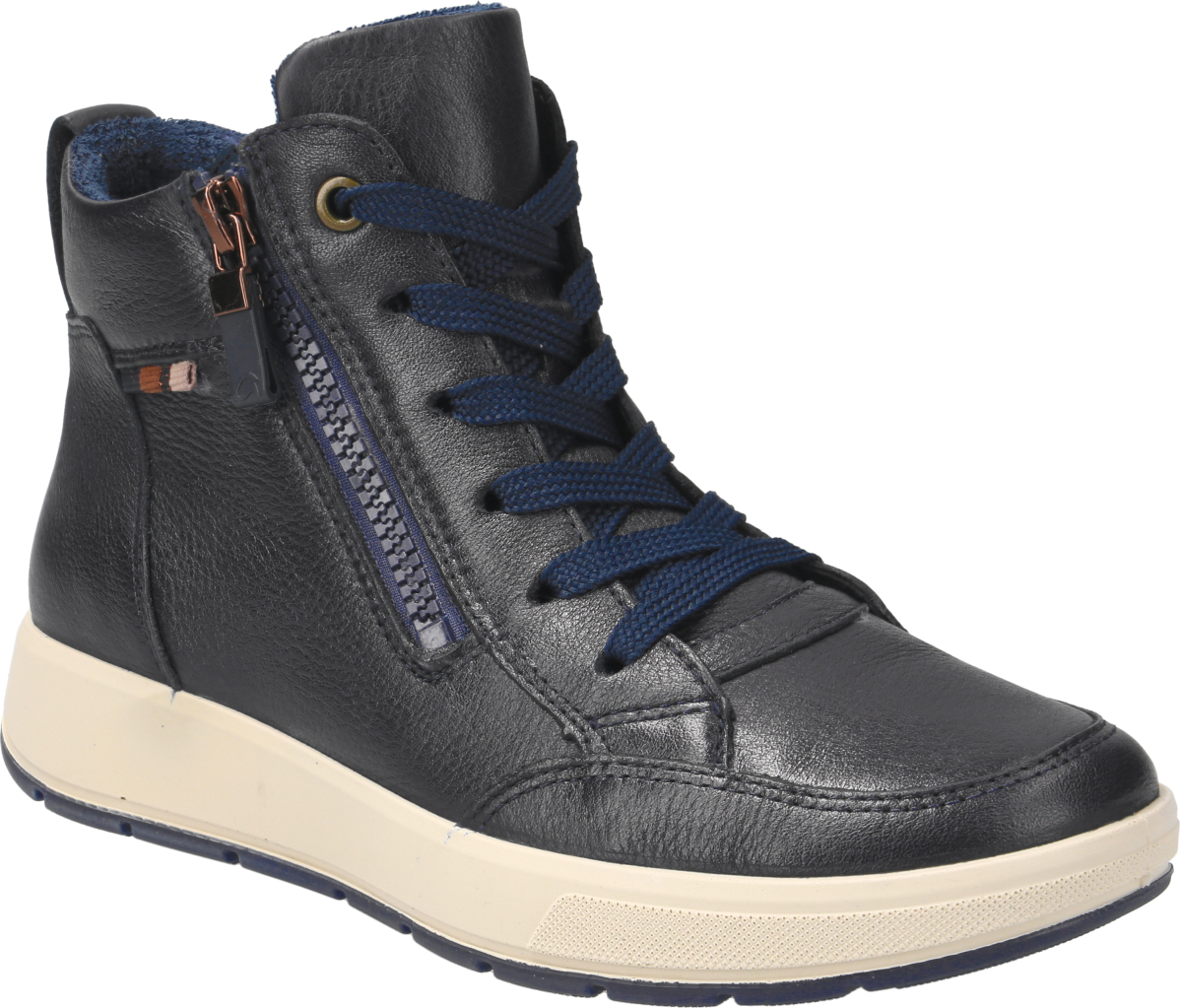 Ara Shoes Ara Sneaker ROMA PLATEA, Glattleder, Blau, Damen 54303-02 ROMA PLATEA