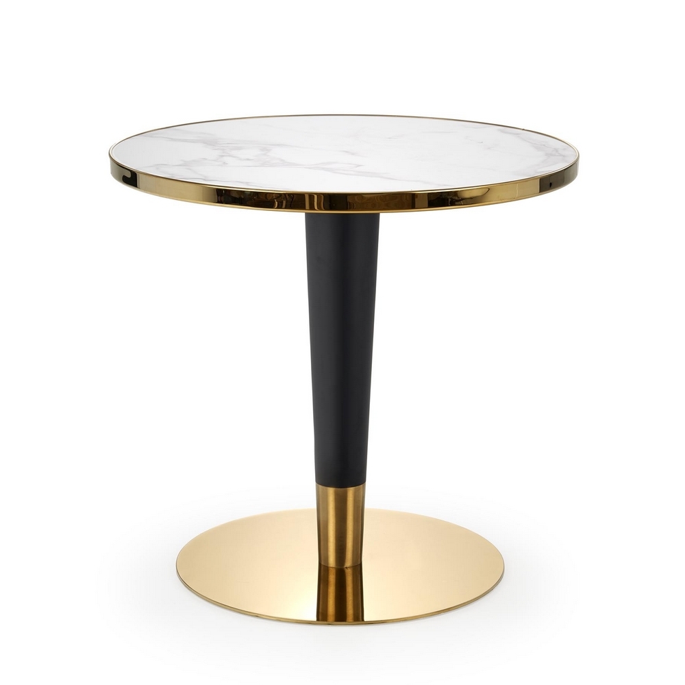 Jedálenský stôl Morata, mramor / zlato