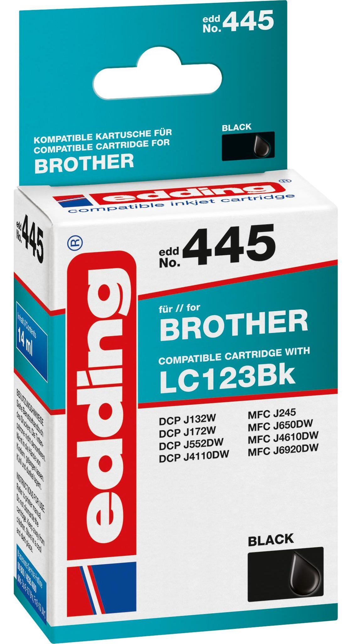 Edding EDD-445, Čierna, 18 ml, 1 kusov, 705 strany, Balenie po jednom kuse