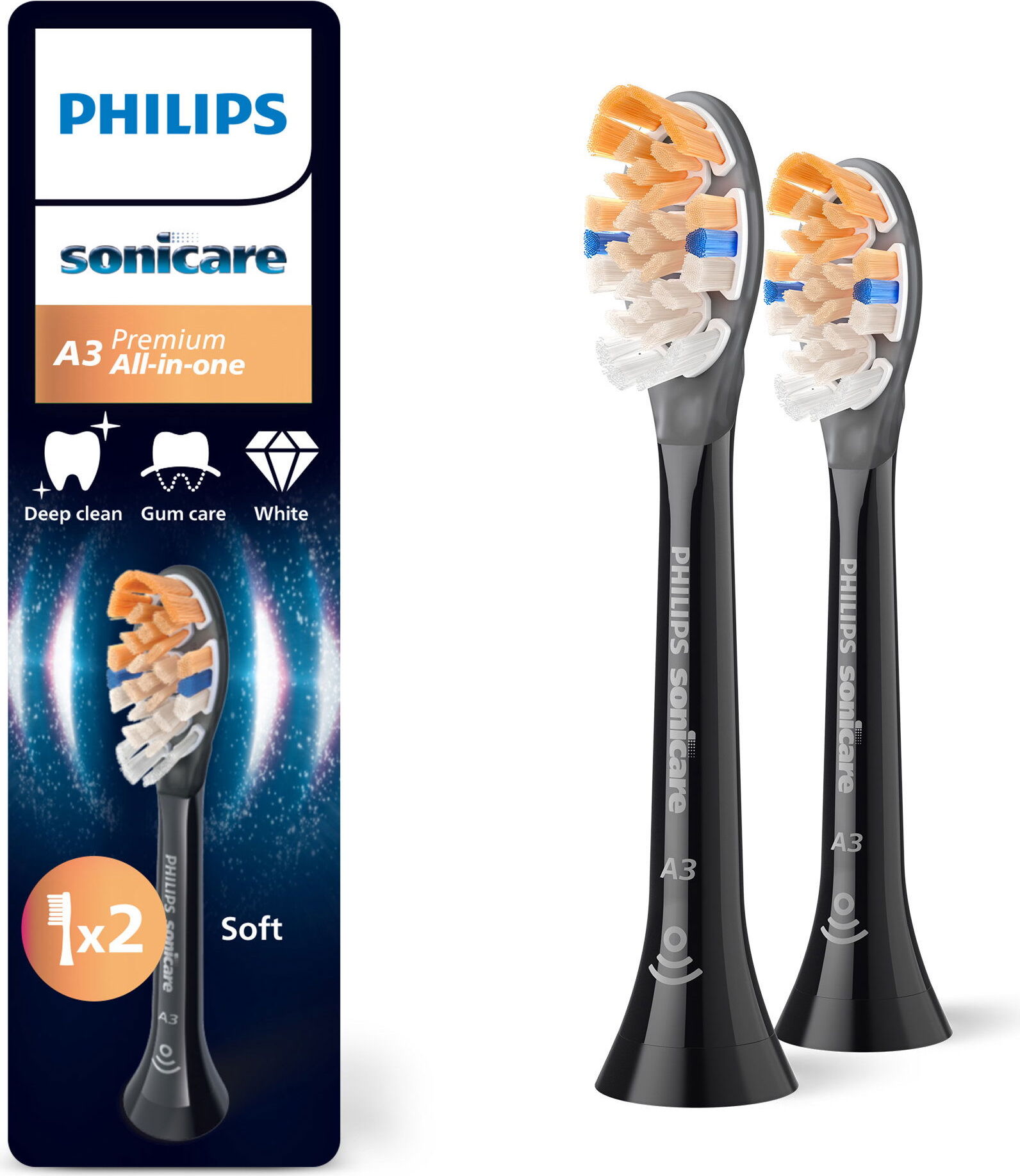 Philips Premium All-in-One HX9092/88 2er-Pack Brstenkpfe