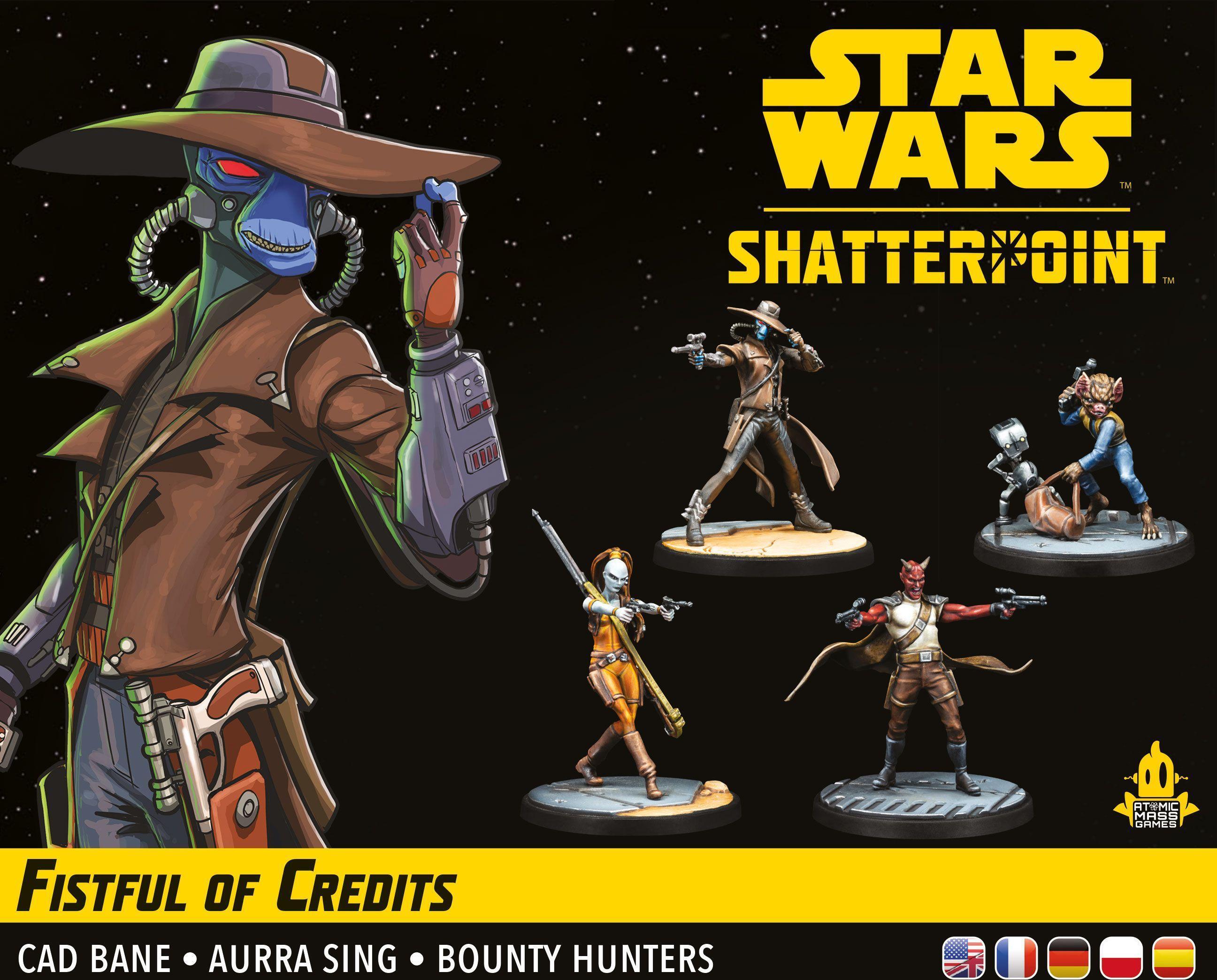 Atomic Mass Games Star Wars: Shatterpoint - Fistful of Credits: Cad Bane Squad Pack, Abbildung, Mehrfarbig AMG-SWP09