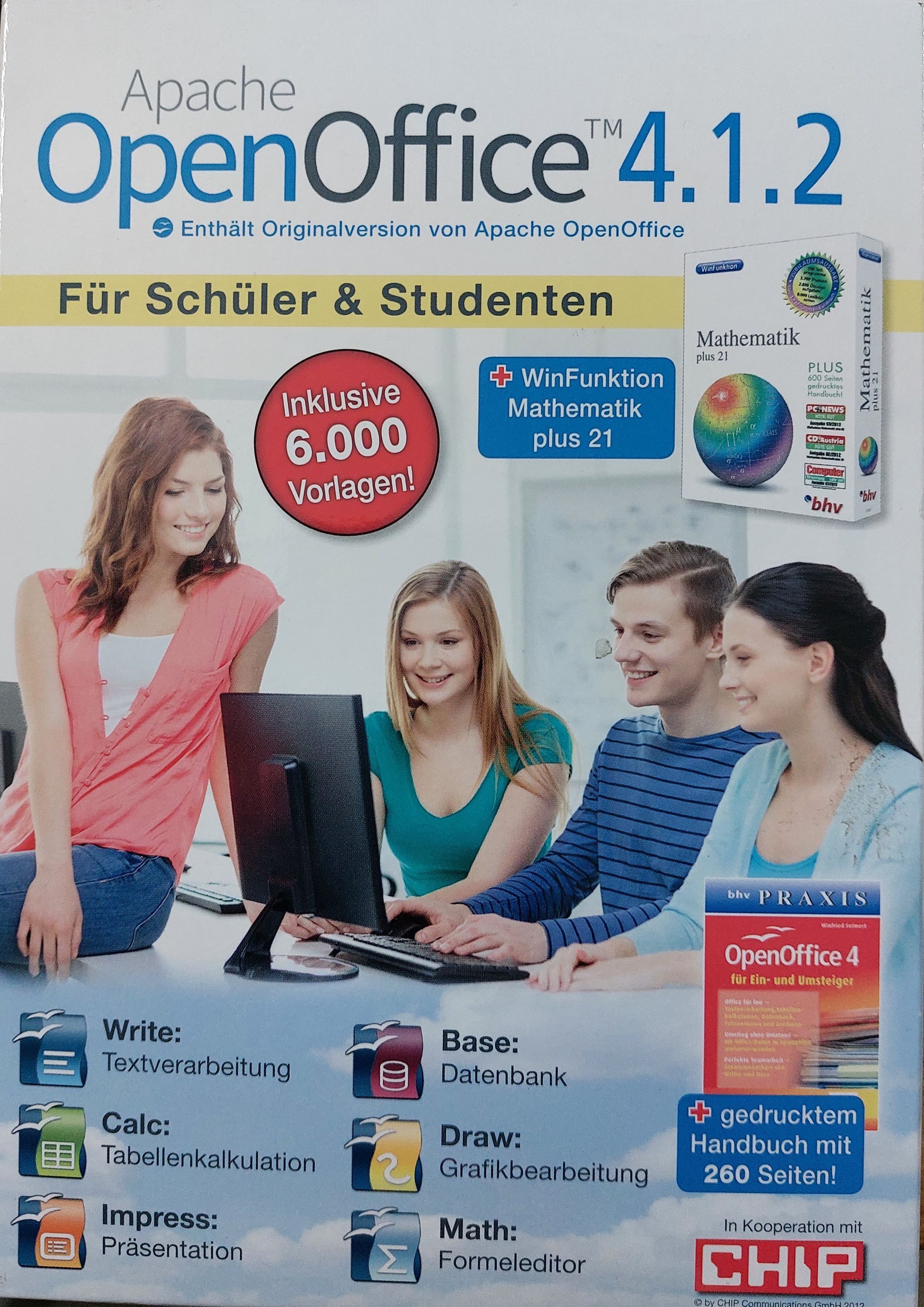 bhv Software Apache OpenOffice 4.1.2. - Schüler und Studenten