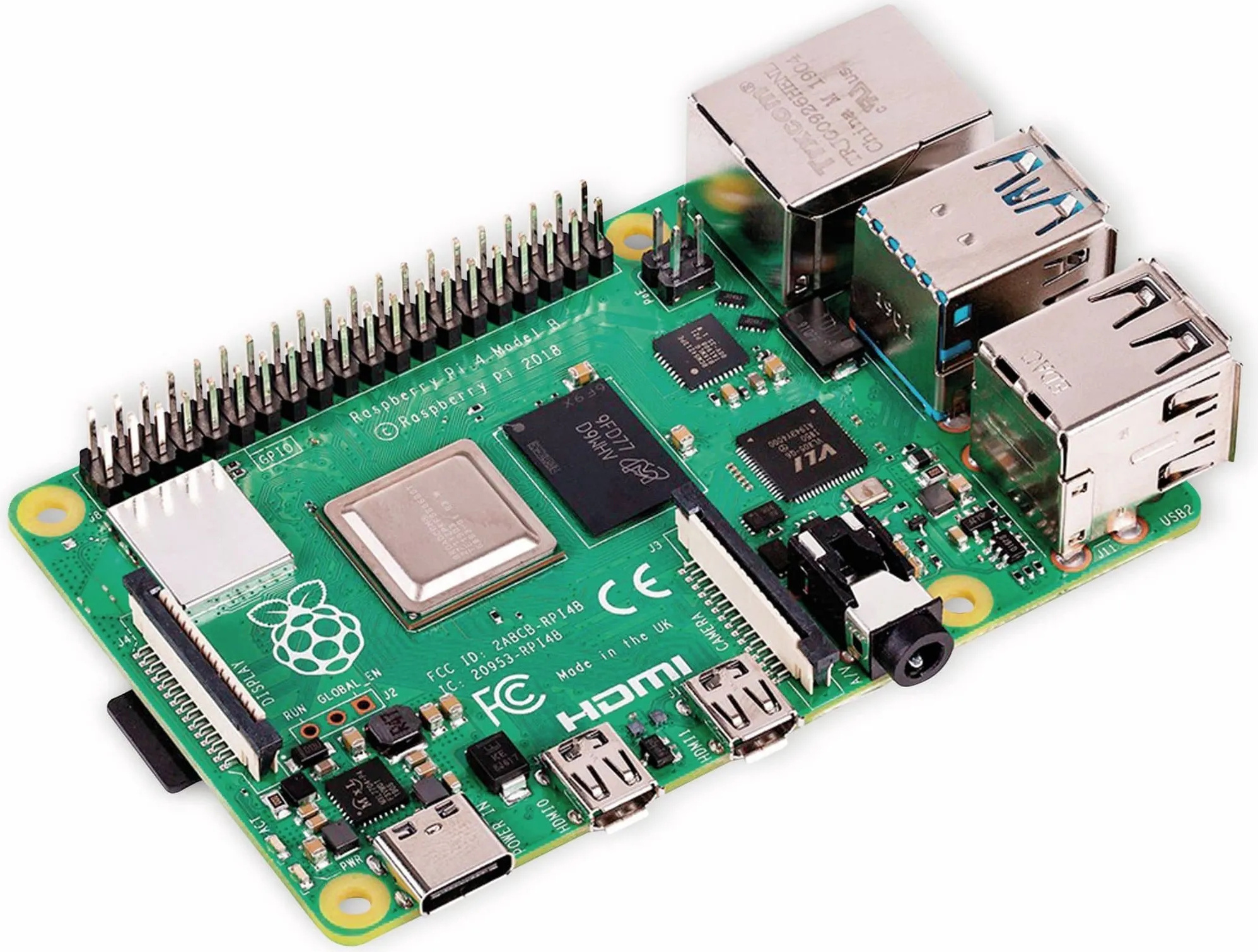 Raspberry Pi 4 B (1 GB) Einplatinenrechner