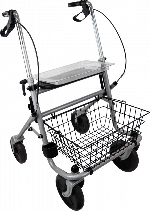 Trendmobil Rollator silber 2 Stück Standardrollator, faltbar, Farbe silber HMV-Nr.:1050041147