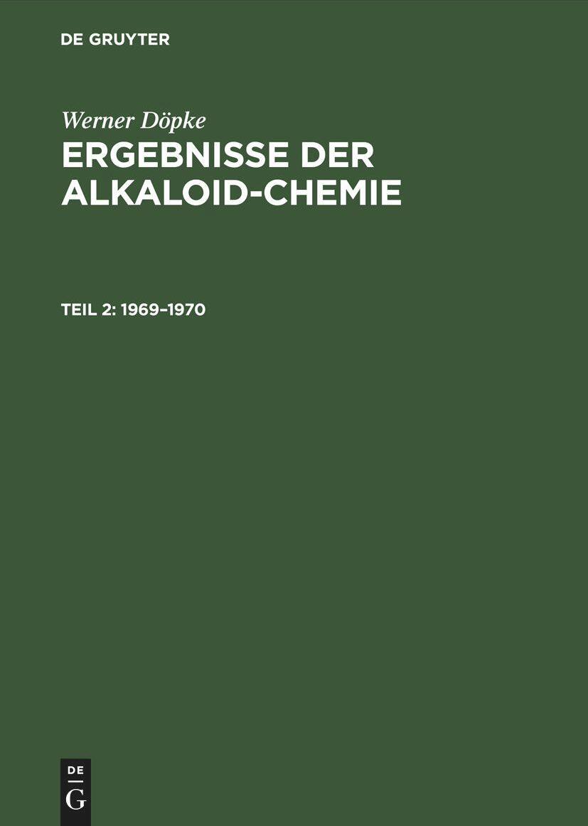 De Gruyter 1969-1970