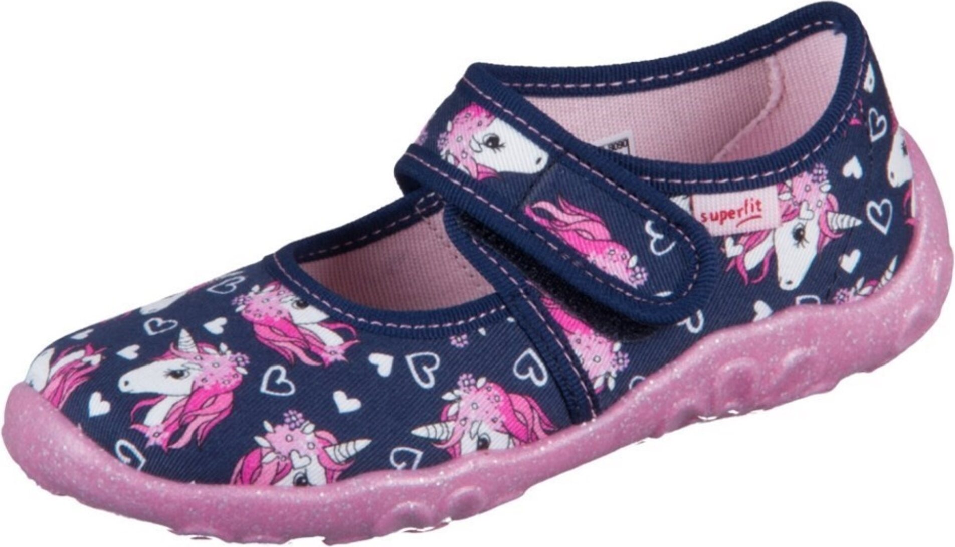 Superfit Mädchen Bonny Hausschuh - Bequeme Kinderschuhe Mit Klettverschluss