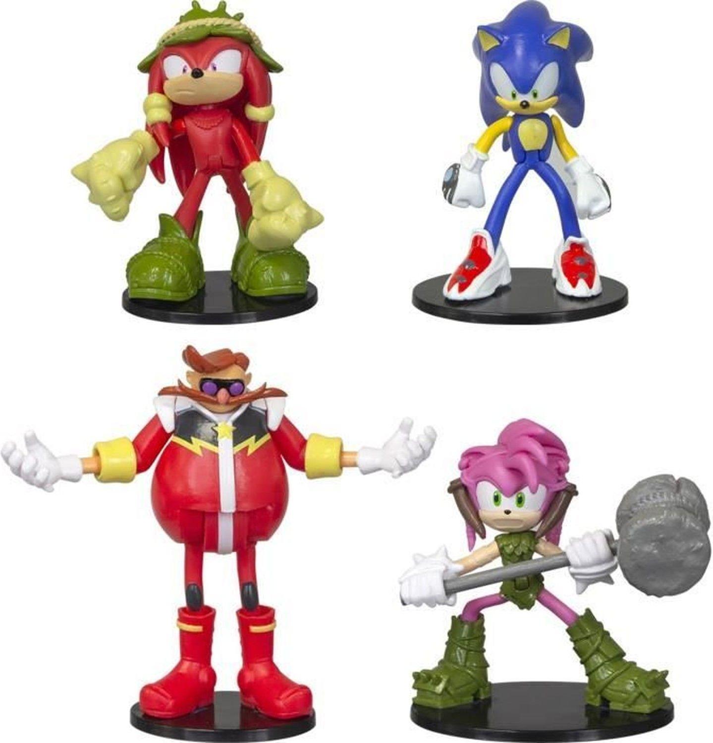 Sonic-Gelenkfiguren, Set mit 4 Charakteren, 7,5 cm