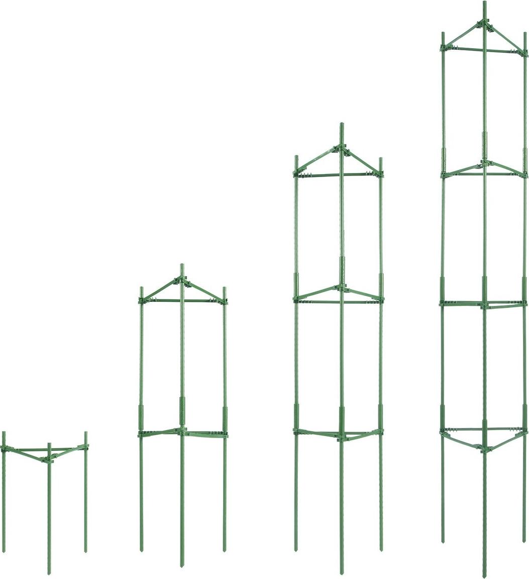 VEVOR 4er-Pack Tomatenkäfige für den Garten 63" Tomatenpflanzen-Stützstäbe Käfig