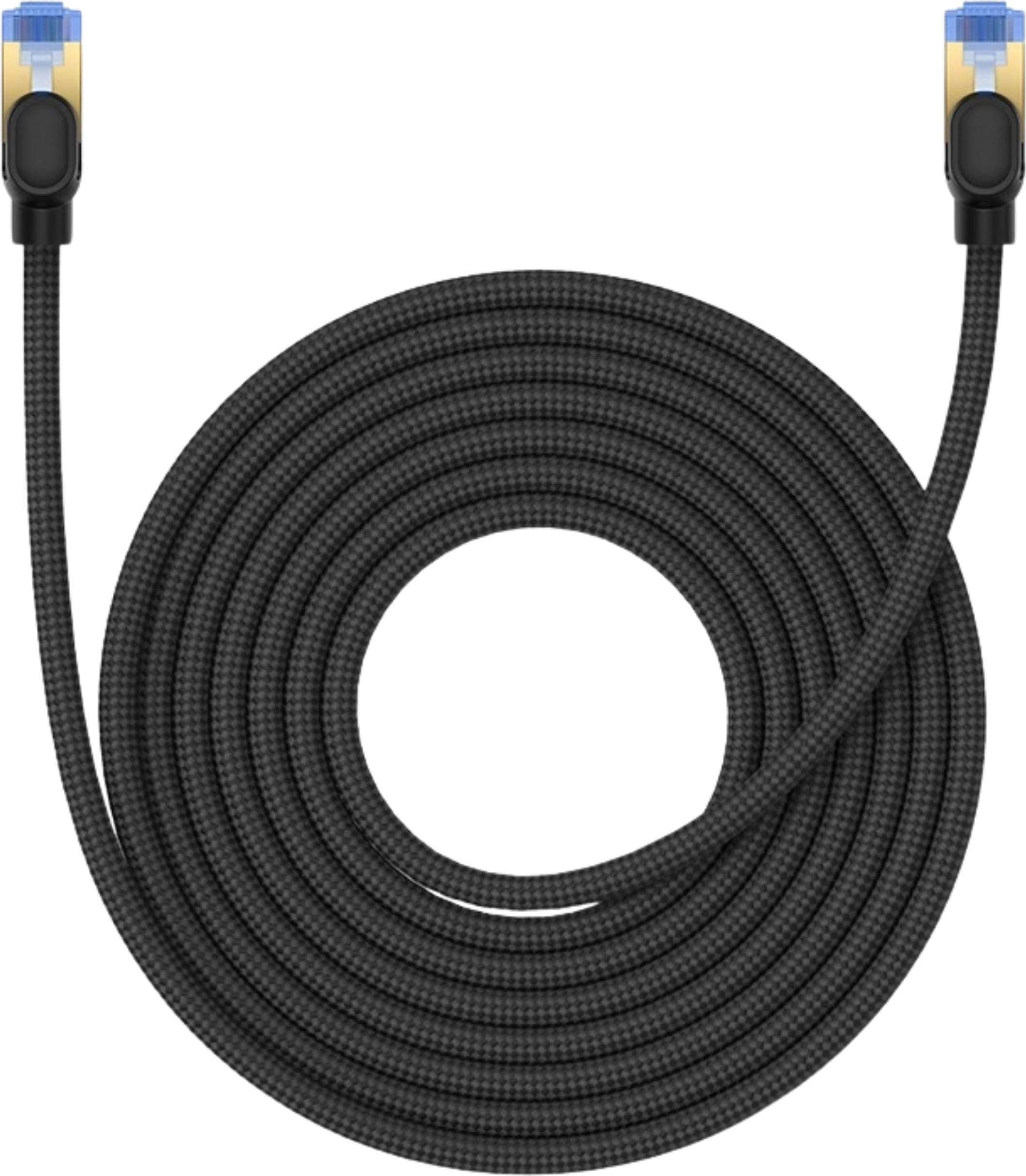 Baseus Highspeed-Internetkabel RJ45 Cat.7 10Gbps 8m geflochten schwarz