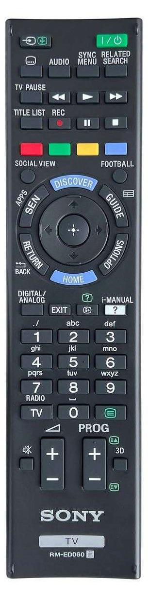 Télécommande Compatible Sony KD-49X8505B / KD55X8505 - Modèle RM-ED060 / RM-ED061 - Neuf Sous Blister