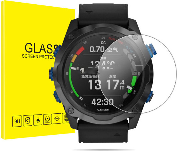 INF Tvrdené sklo na ochranu obrazovky (2-balenie) Garmin Descent MK2i