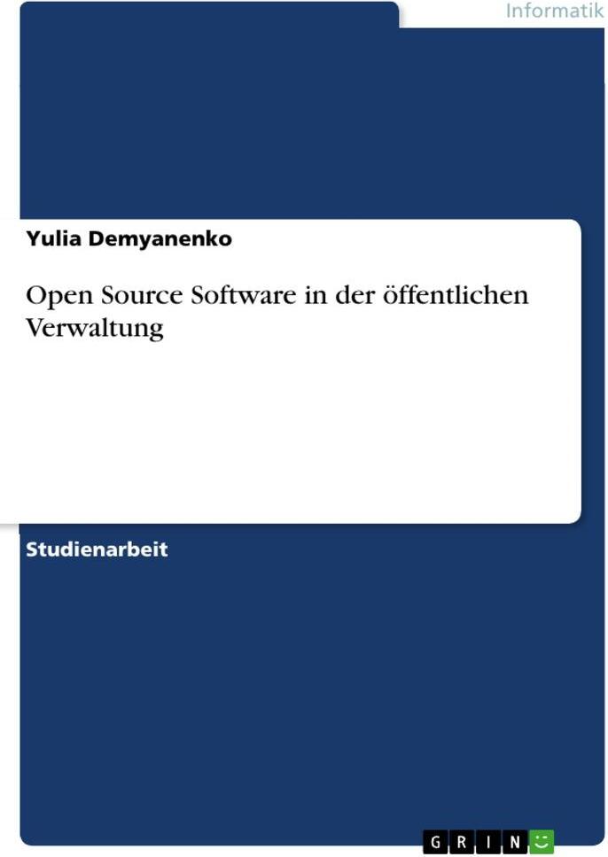 Sonstige Verlage Open Source Software in der öffentlichen Verwaltung