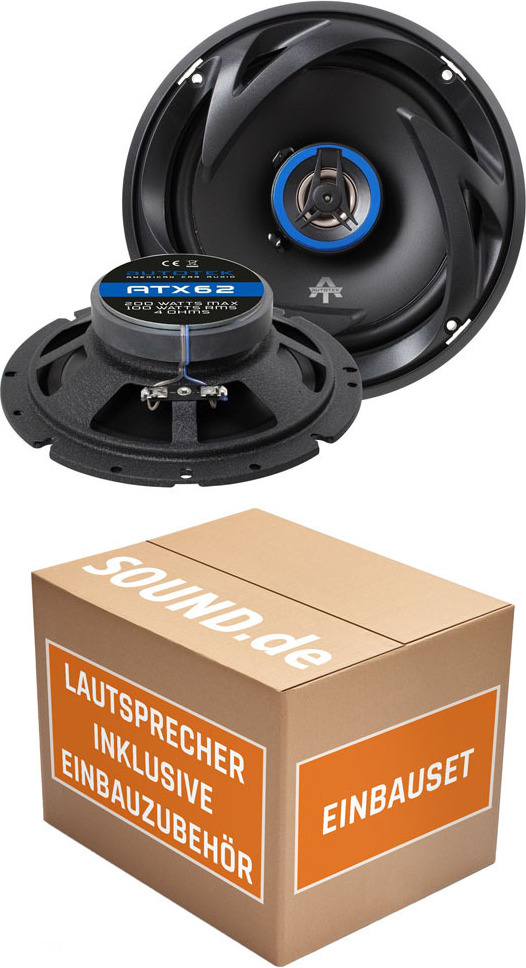 Lautsprecher Boxen Autotek ATX-62 | 2-Wege 16,5cm Koax Lautsprecher 16,5cm Auto Einbauzubehör - Einbauset passend für Ford C- JUST SOUND best choice for caraudio FoCmax2x_ATX-62