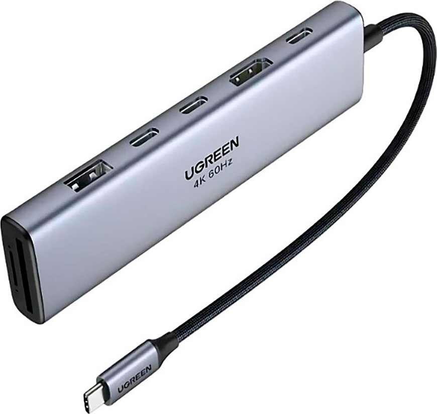 Ugreen REVODOK 7-IN-1 4K@60HZ HDMI DOCK, Andocken, Dock, Grau, SD 45521