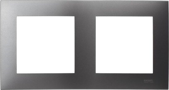 Ospel SAPPHIRE Doppelrahmen grau R-2Z/70