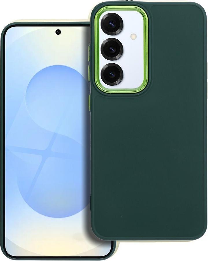 Kryt na mobilný telefón FRAME vhodný pre SAMSUNG S25 zelený