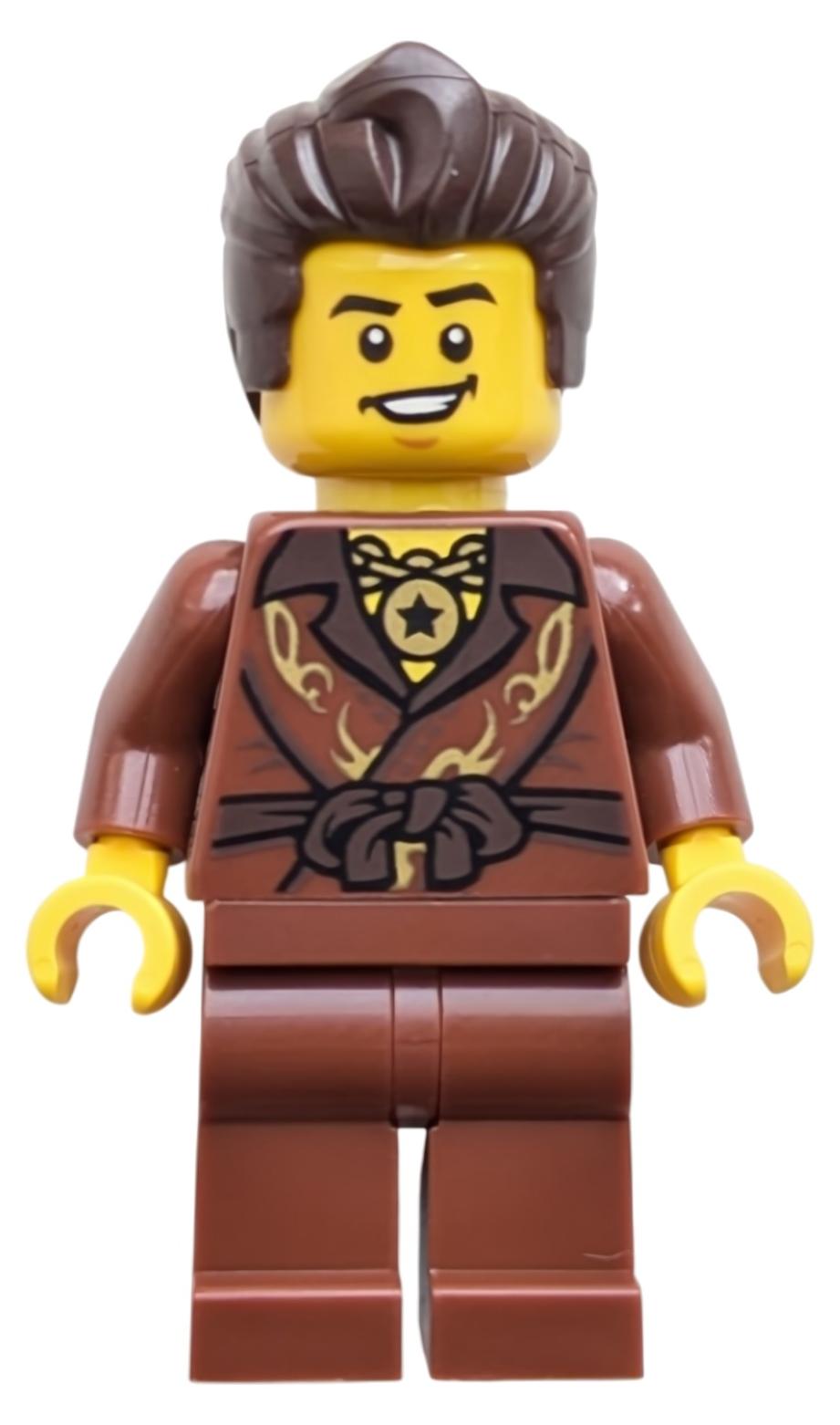 LEGO Minifigur Dareth - Reddish Brown Robe, Reddish Brown Plain Legs (njo1061)