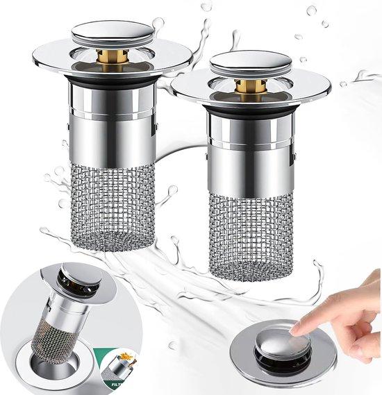 OEM Zwei Stücke - Abwasserstop - Abwasserklappe, Spülkappe - Abwasserklappenstopper - Abwasserklappe - Spülkappe - Spülklappenstopper mit Haarschutz - Spülklappenstop mit Schutz - Mit Antiverschleißschutz - Badeabwasserstop 2026