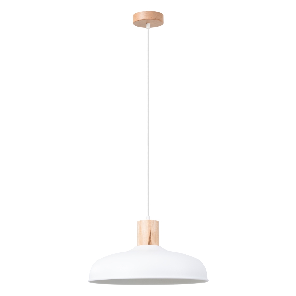 Pendelleuchte INDY Weiß 1xE27 15W Stahl 120x38x38cm Sollux Lighting