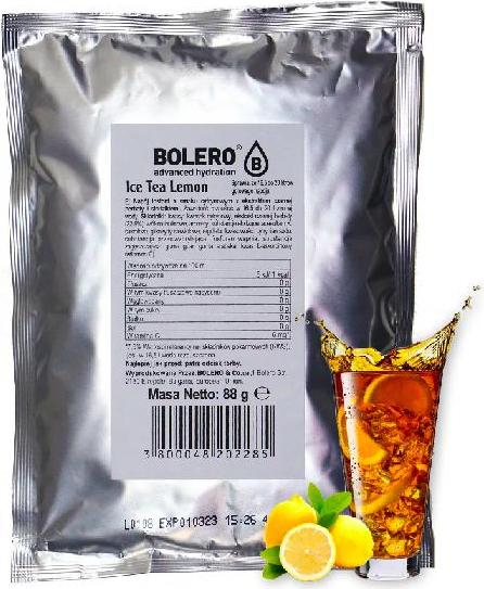 bodypak Bolero Drinks ICE TEA Zitrone Getränkepulver, 88 g Beutel FPID-110941-BG