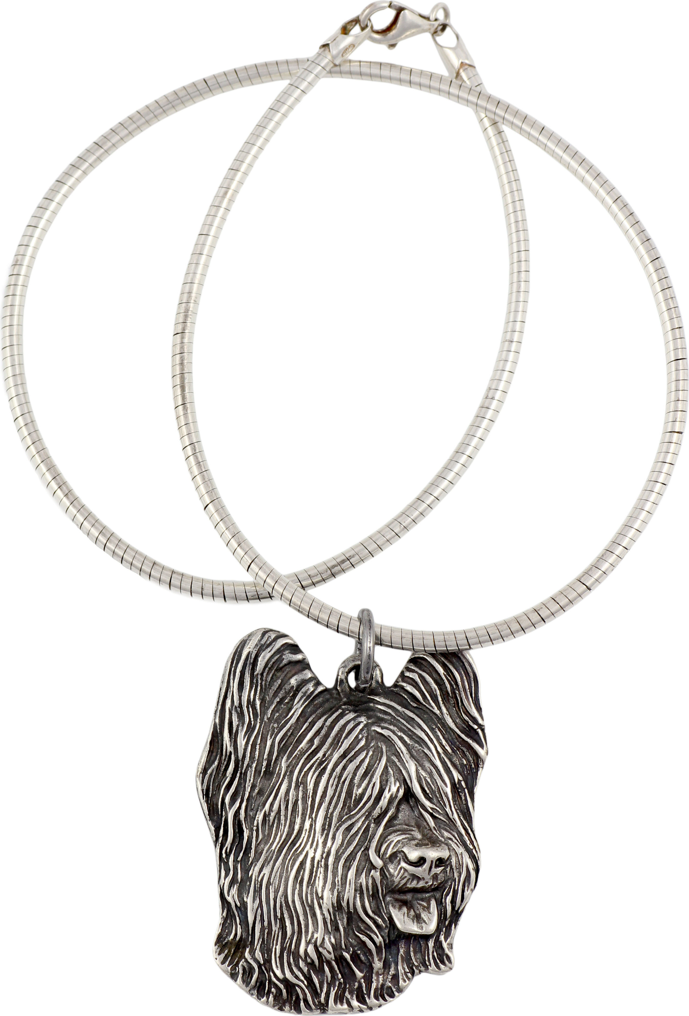 Briard, Berger de Brie - Hundehalsband, einzigartiger Schmuck für den Hundefan, einzigartiger Kreuzotter-Anhänger der Marke Art-Dog