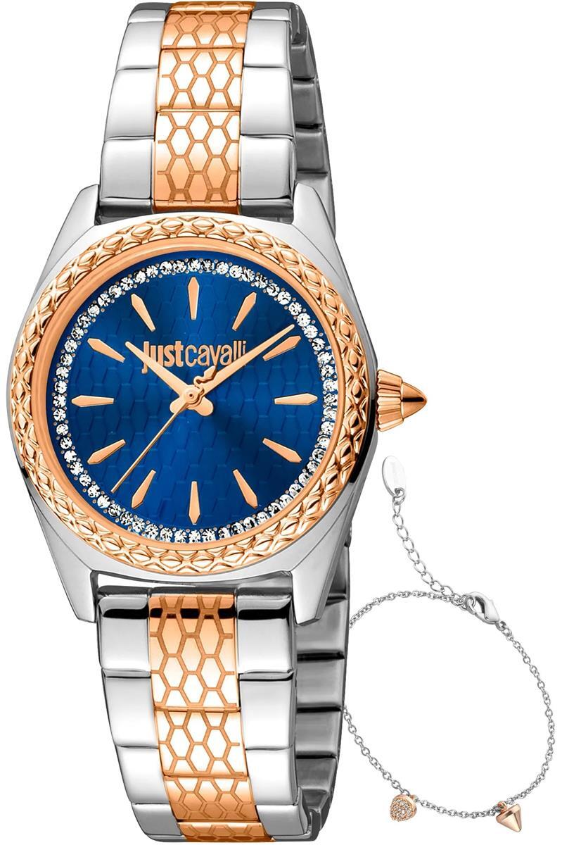 Just Cavalli Uhr Modell Fashion Glam Special Pack + náramok JC1L239M0125