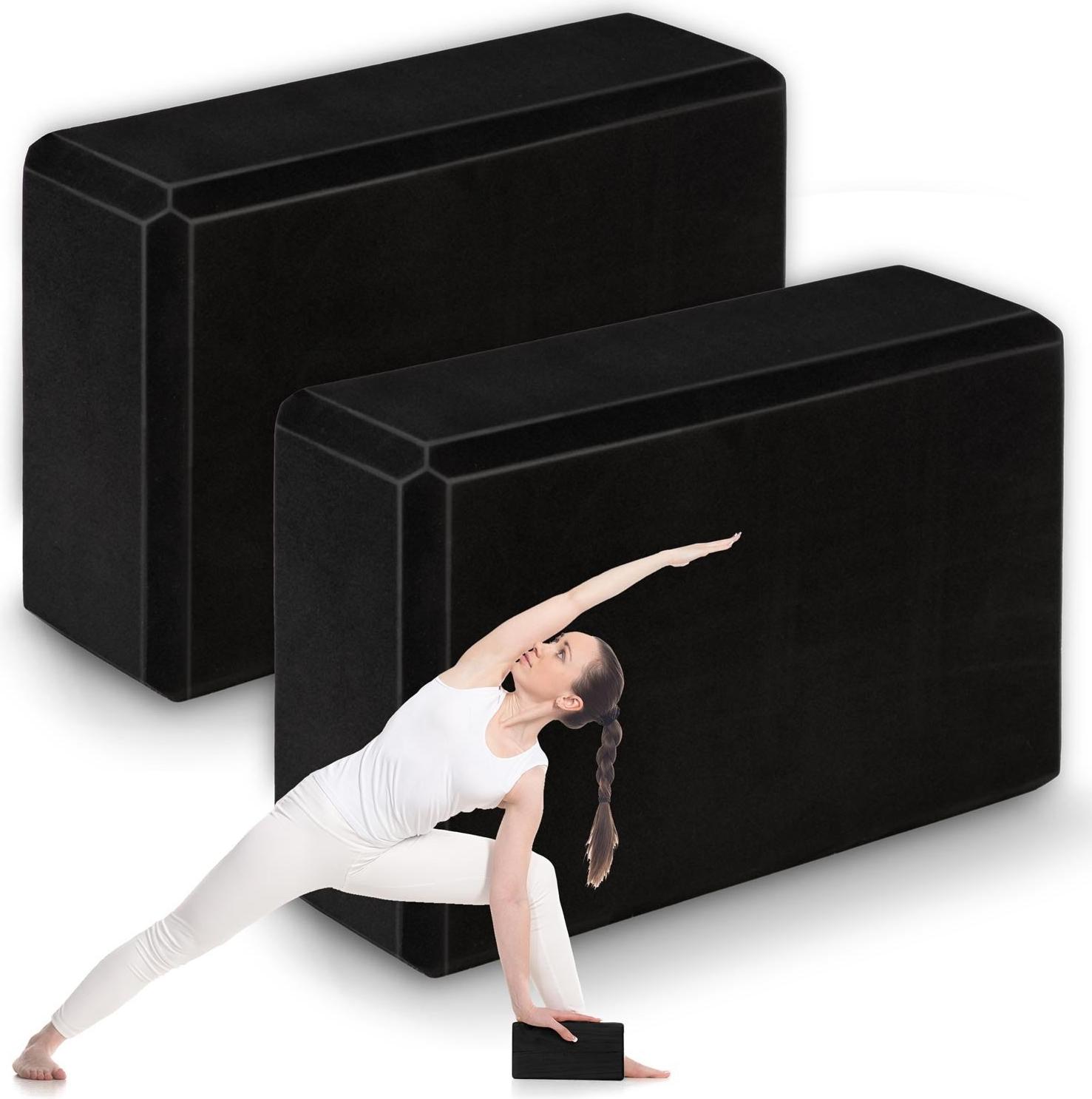 B2X Schaumstoff-Yogablock - 2er-Set NS-962 schwarz