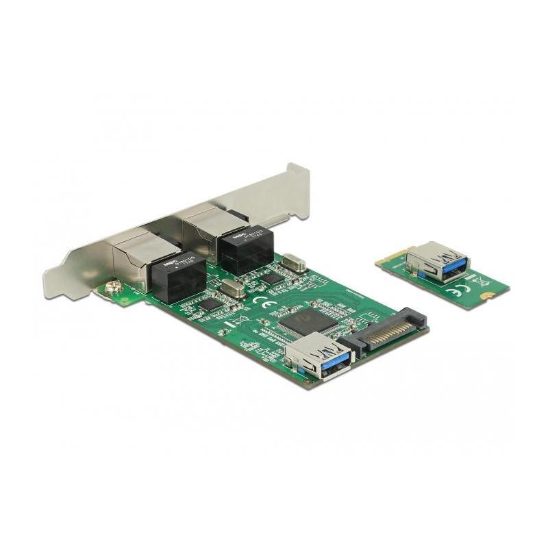 DeLOCK 63425 sieťová karta a adaptér Interný Ethernet 1000 Mbit/s DELOCK Rozhranie: Ethernet, Maximálna rýchlosť prenosu dát: 1000 Mbit/s, Technológia pripojenia: Káblové, Interné: Áno, Hostiteľské rozhranie: M.2