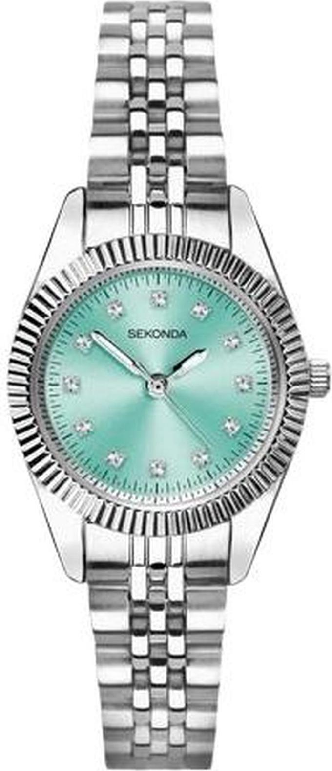 Sekonda Francis Damenuhr 26mm Quarzwerk mit Datumsfunktion und Zirkonia
