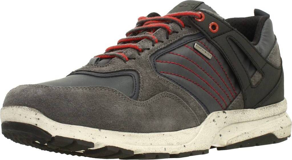 Geox U GEGHY B ABX A Herren grau Leder wasserdichte Halbschuhe 40