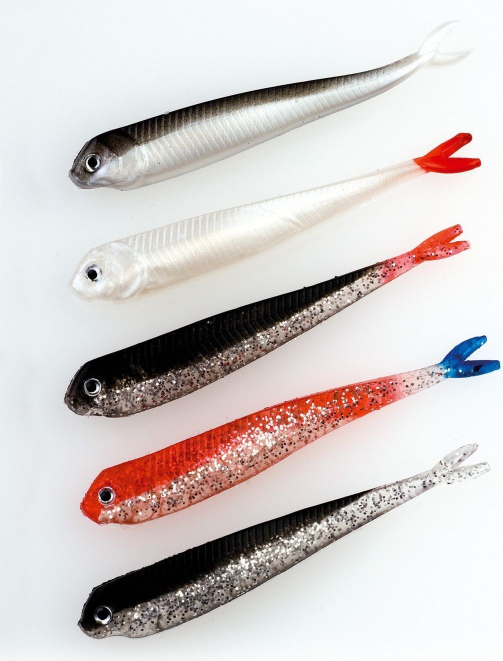 Behr Angelsport 5 Drop Shot Köder Gummifische 7,5cm Dropshot Köder Gummiköder, Farbe:Rot 6030204-aus