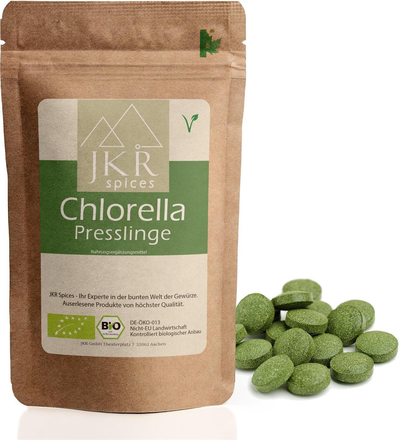 JKR Spices Chlorella Presslinge 200g JKR-Bio-Chlorella-Presslinge-200g