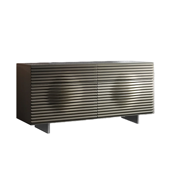 OXM Kommode für das Wohn- oder Schlafzimmer Hudson Sand Hochglanz 160 x 75 x 49 cm HUDSON H07