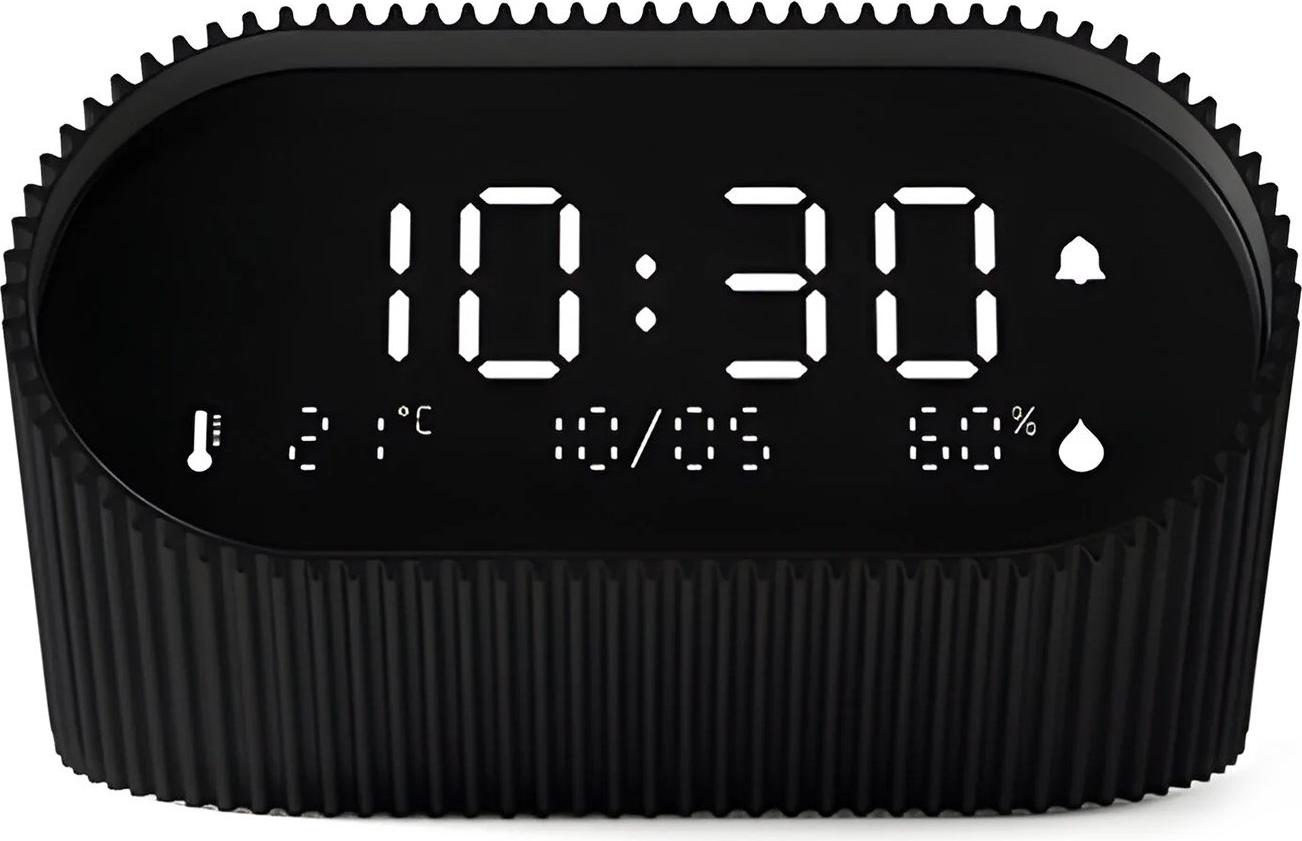 Lexon LR155MN3 Digitalwecker Ray Clock Mattschwarz