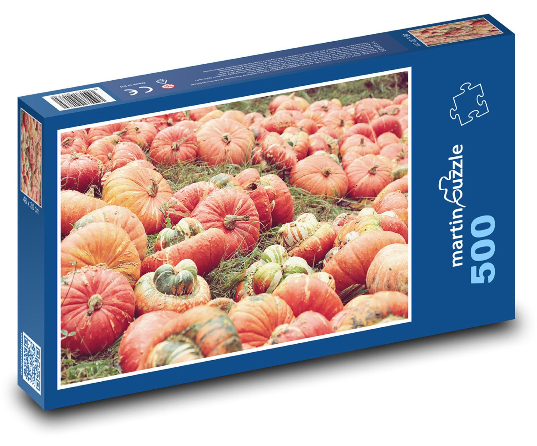 MCprint Puzzle 500 Kürbisernte - Herbstfreuden - martinpuzzle