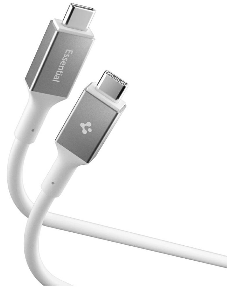 Spigen EB10020CC, 2 m, USB C, USB C, USB 3.2 Gen 1 (3.1 Gen 1), 5 Gbit/s, Weiß ACA08775