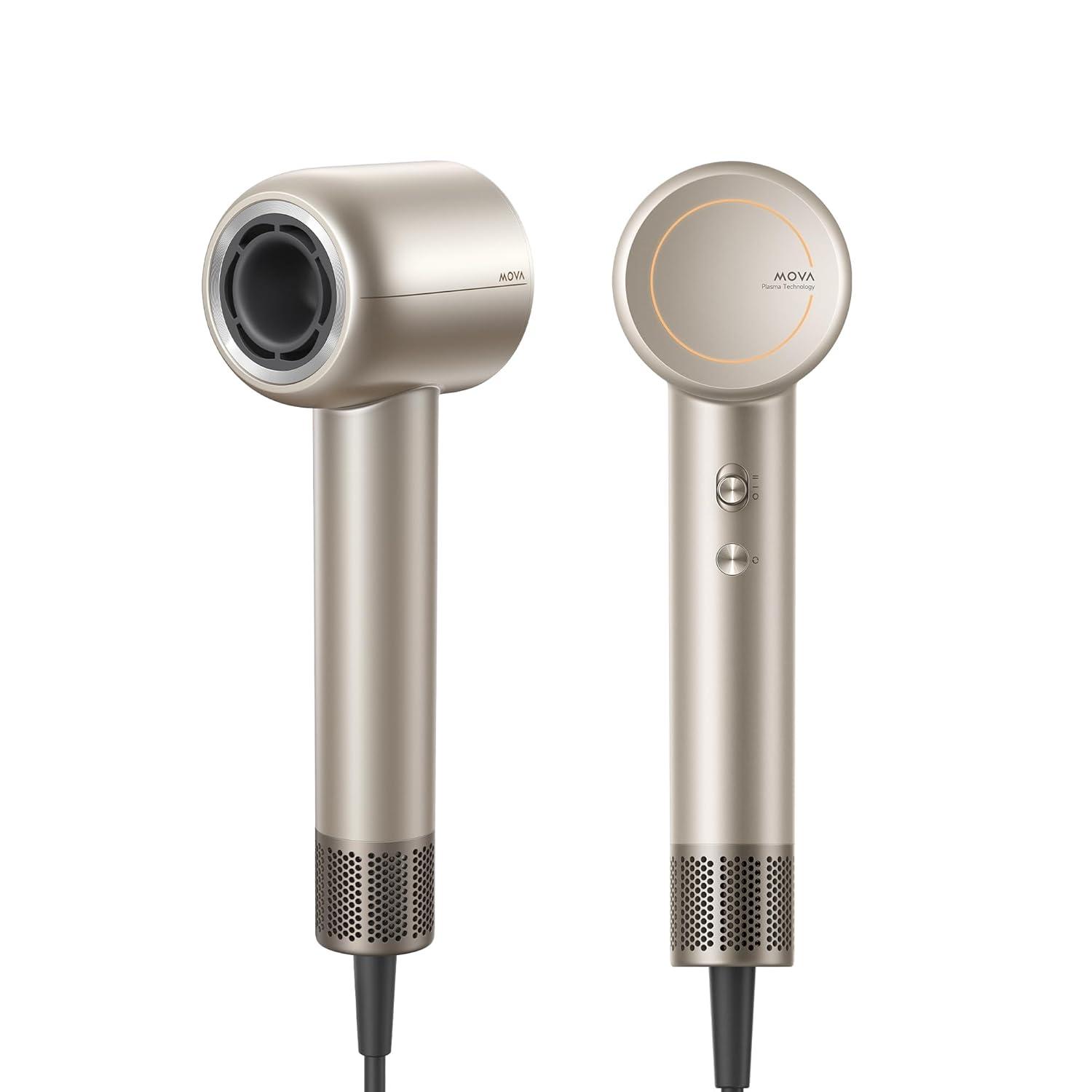 Mova Ionen, Schnelltrocknung mit Feuchtigkeitsbindungstechnologie, 110.000 U/min Brushless-Motor, Plasma-Pflege, NTC 1.000x/s Thermo-Control, Optimal