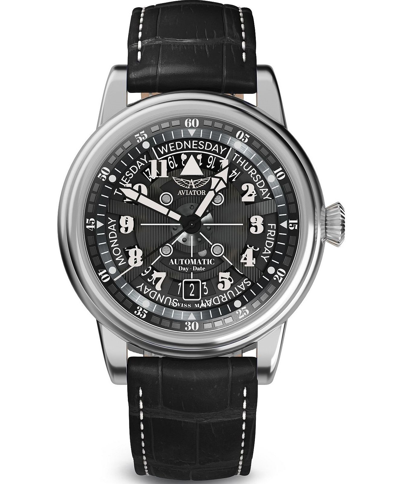 Pánske hodinky Aviator Douglas Day-Date Meca 41