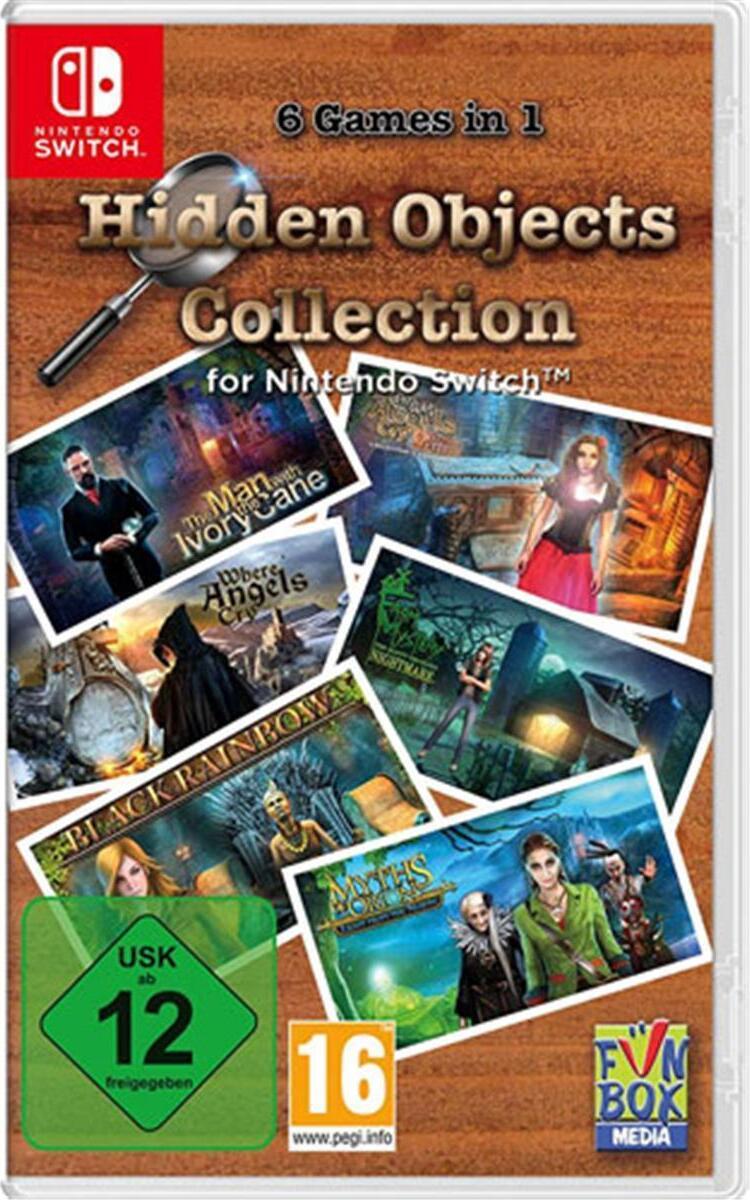 F+F Distribution Hidden Objects Collection Spiel für Nintendo Switch 6 Games in 1