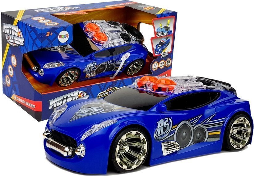 IMPORT LEANTOYS Sportwagen-DJ mit Lautsprechern auf dem Dach Musik-Lichter